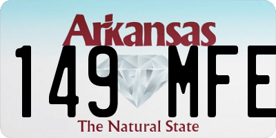 AR license plate 149MFE