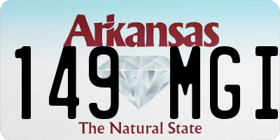 AR license plate 149MGI