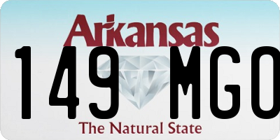 AR license plate 149MGO