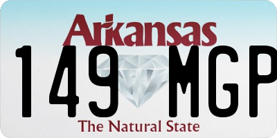 AR license plate 149MGP