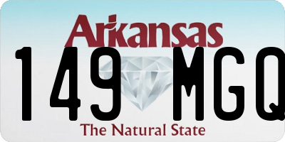 AR license plate 149MGQ