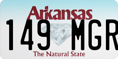 AR license plate 149MGR