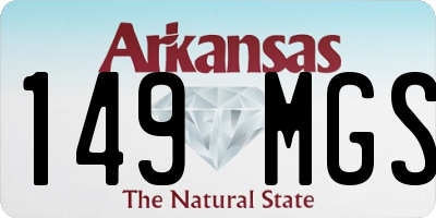 AR license plate 149MGS