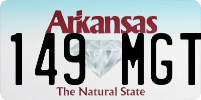AR license plate 149MGT