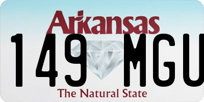 AR license plate 149MGU
