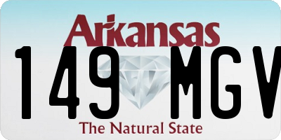 AR license plate 149MGV