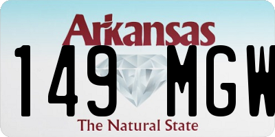 AR license plate 149MGW