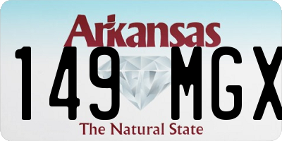 AR license plate 149MGX