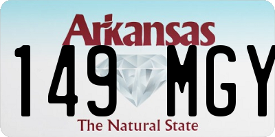 AR license plate 149MGY