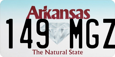 AR license plate 149MGZ