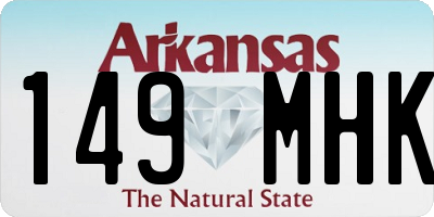 AR license plate 149MHK