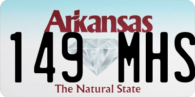 AR license plate 149MHS