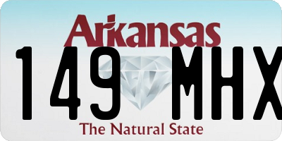 AR license plate 149MHX