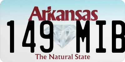 AR license plate 149MIB