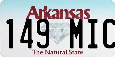 AR license plate 149MIC