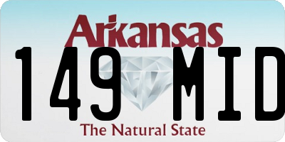 AR license plate 149MID