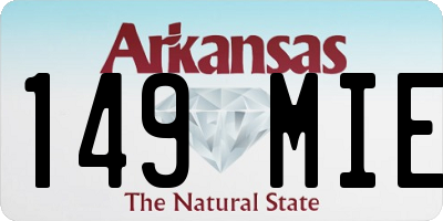 AR license plate 149MIE