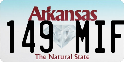 AR license plate 149MIF