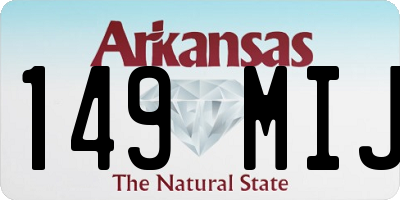 AR license plate 149MIJ