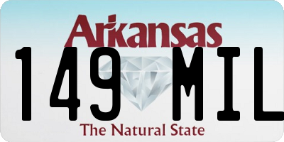AR license plate 149MIL