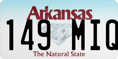 AR license plate 149MIQ