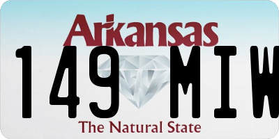 AR license plate 149MIW
