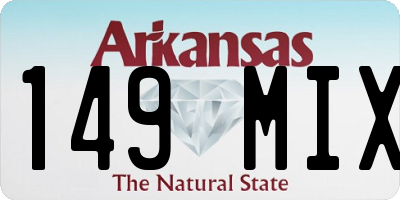AR license plate 149MIX