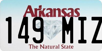 AR license plate 149MIZ
