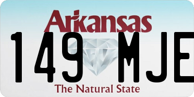 AR license plate 149MJE