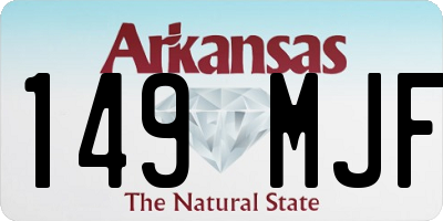 AR license plate 149MJF