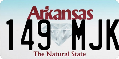 AR license plate 149MJK
