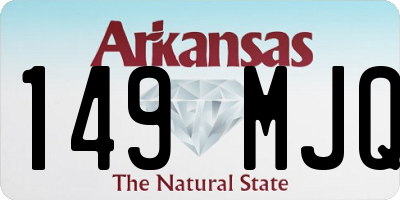 AR license plate 149MJQ