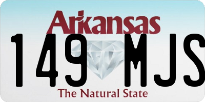 AR license plate 149MJS