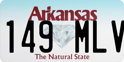 AR license plate 149MLV