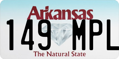 AR license plate 149MPL