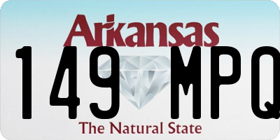 AR license plate 149MPQ