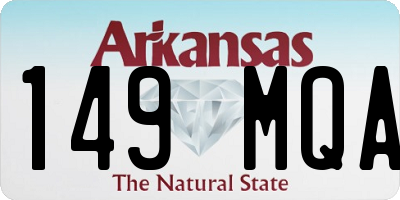 AR license plate 149MQA