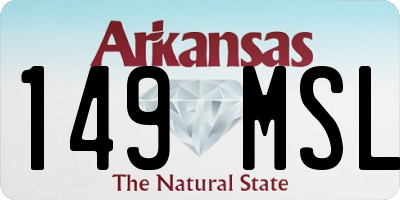 AR license plate 149MSL