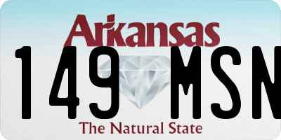 AR license plate 149MSN