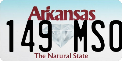 AR license plate 149MSO