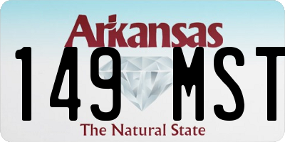 AR license plate 149MST