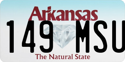 AR license plate 149MSU