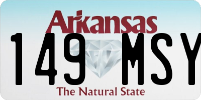 AR license plate 149MSY