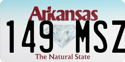 AR license plate 149MSZ