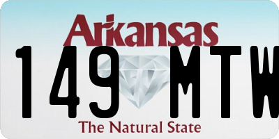 AR license plate 149MTW