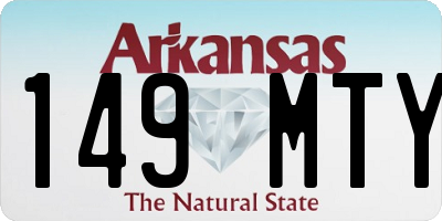 AR license plate 149MTY