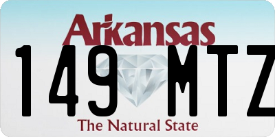 AR license plate 149MTZ