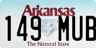 AR license plate 149MUB