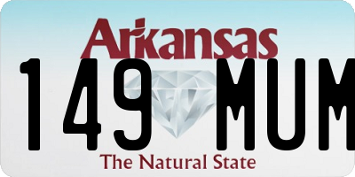 AR license plate 149MUM