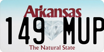 AR license plate 149MUP